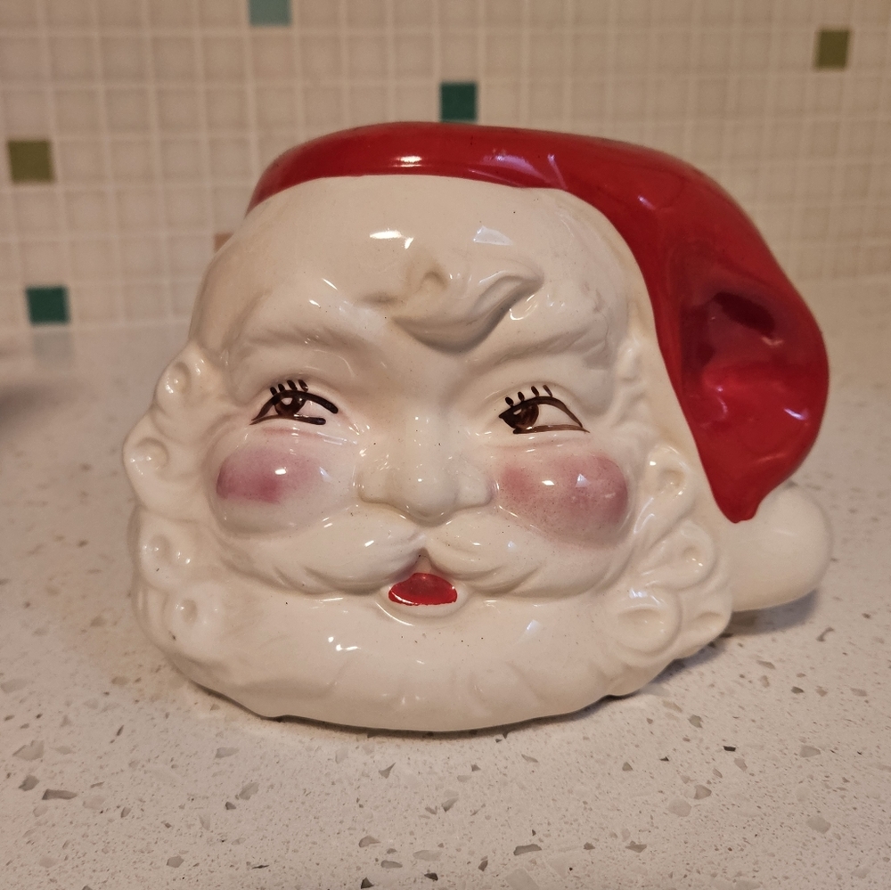 Vintage santa planter